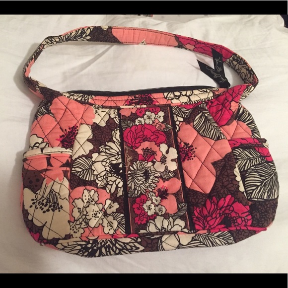 Vera Bradley Mocha Rouge Purse - Picture 1 of 5